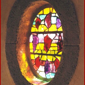 Oculus en dalle de verre. Maison particulière