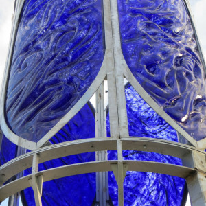 Sculpture en verre
dans un espace public sculpture verre