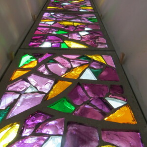 Dans un domaine viticole Pavés de verre